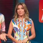 Kit’s printed sleeveless mini dress on Access Hollywood