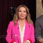 Kit’s pink double breasted blazer on Access Hollywood