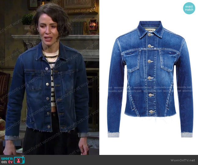 L'Agence Janelle Jacket worn by Sarah Horton (Linsey Godfrey) on Days of our Lives