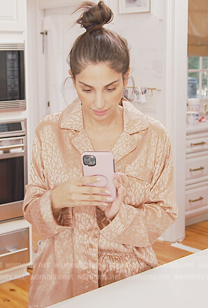 Leva’s pink leopard pajamas on Southern Charm