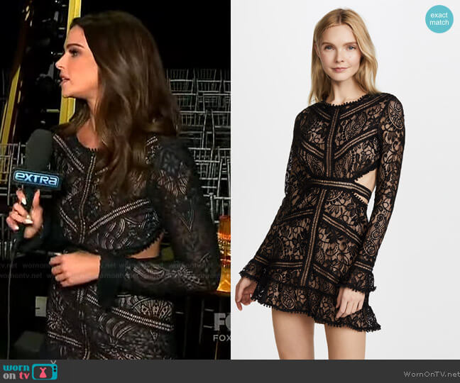 For Love and Lemons Emerie Cutout Dress worn by Jennifer Lahmer on Extra