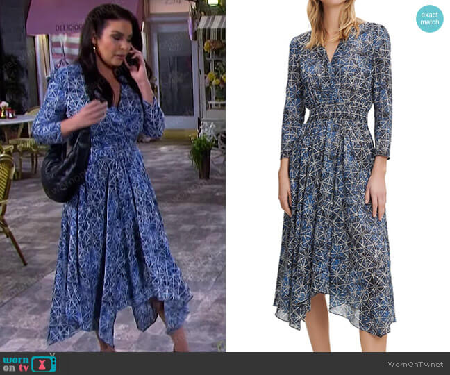 Maje Rayemik Midi-Dress worn by Chloe Lane (Nadia Bjorlin) on Days of our Lives