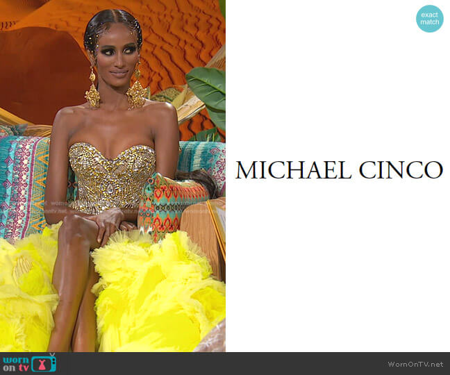 Michael Cinco Tulle Gown worn by Chanel Ayan (Chanel Ayan) on The Real Housewives of Dubai