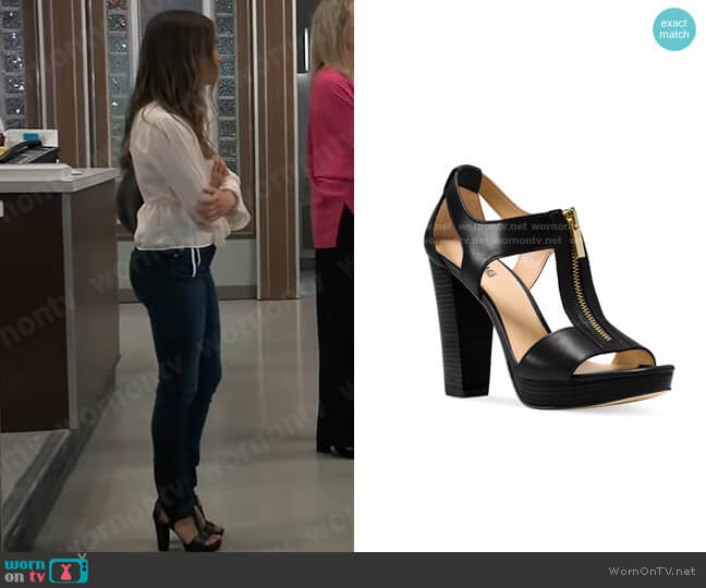 MICHAEL Michael Kors Berkley Sandal worn by Kristina Corinthos (Lexi Ainsworth) on General Hospital