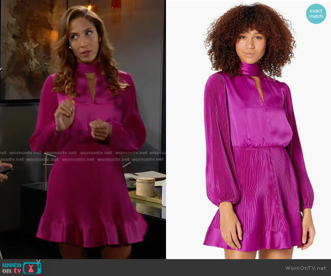 Milly Val Dress worn by Lily Winters (Christel Khalil) on The Young and the Restless