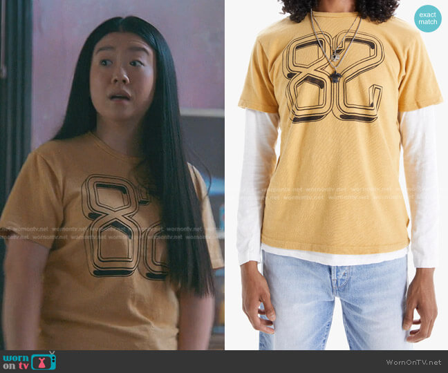 Mother The Buster Eighty Two T-Shirt worn by Alice Kwan (Sherry Cola) on Good Trouble