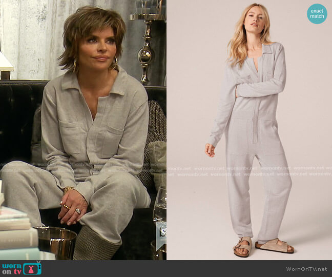 Naked Cashmere Mae Jumpsuit worn by Lisa Rinna on The Real Housewives of Beverly Hills