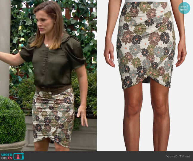 Nicole Miller Delilah Skirt worn by Chelsea Lawson (Melissa Claire Egan) on The Young and the Restless