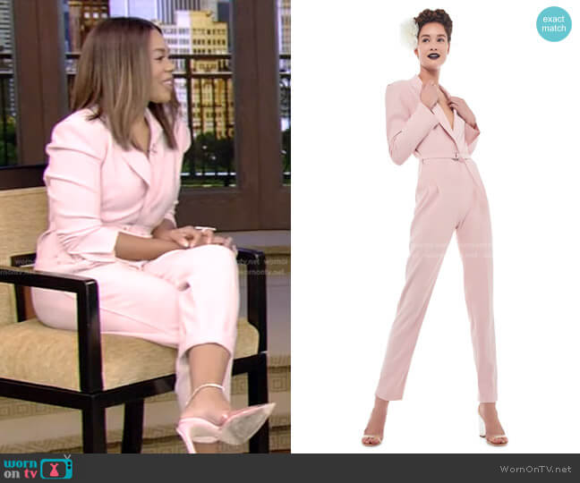 Norma Kamali Single Breasted Jumpsuit worn by Regina Hall on Live with Kelly and Ryan