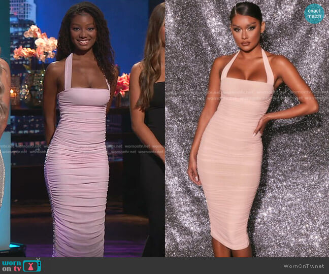 Oh Polly Ruche Me UP Dress worn by Brianna Thorbourne on The Bachelorette