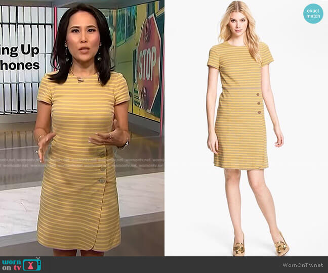 Tory Burch Kamilla Dress worn by Vicky Nguyen on NBC News Daily