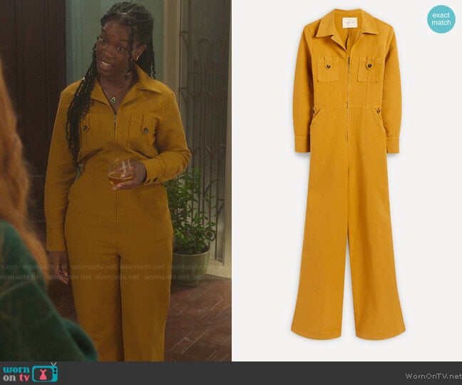 Paloma Wool Dolores Cotton Jumpsuit worn by Aisha (Precious Mustapha) on Fate The Winx Saga