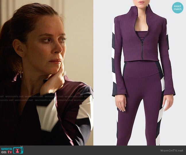 Port de Bras Arrow Jacket worn by Nicolette Roman (Anna Friel) on Monarch