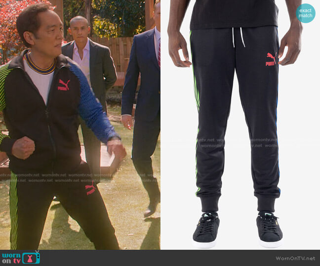 Puma Dazed T7 Track Pants worn by Chozen Toguchi (Yuji Don Okumoto) on Cobra Kai