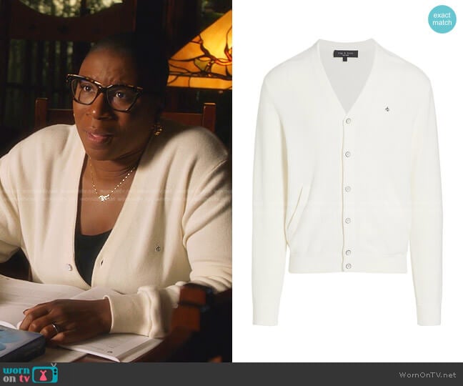 Rag & Bone Winslow Crossgrain Cardigan worn by Henrietta Wilson (Aisha Hinds) on 9-1-1