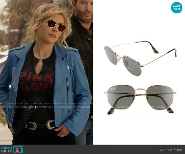 Ray Ban 51mm Geometric Sunglasses worn by Jenny Hoyt (Katheryn Winnick) on Big Sky