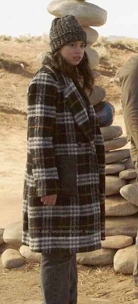 Rosa’s plaid coat on Roswell New Mexico