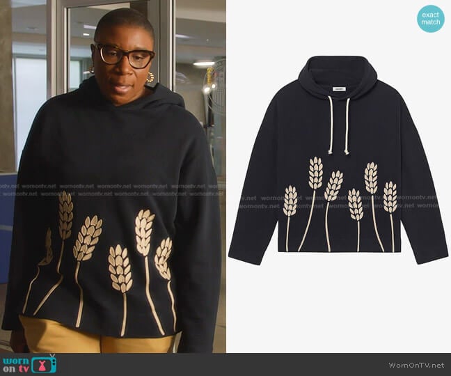 Sandro Embroidered hoodie worn by Henrietta Wilson (Aisha Hinds) on 9-1-1