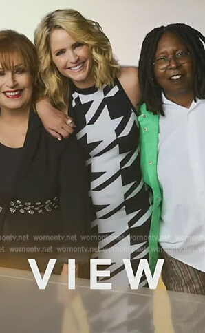 Sara’s houndstooth opening credits dress on The View