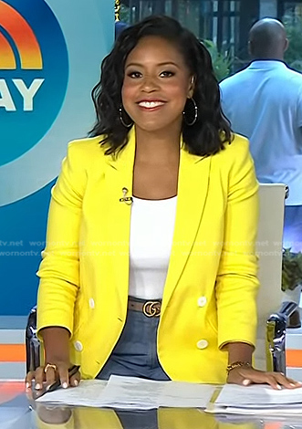 Sheinelle's yellow blazer on Today