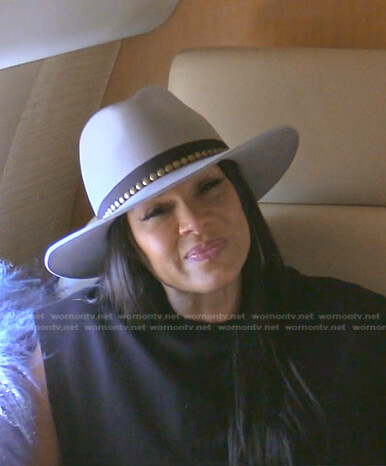 Sheree's grey studded hat on The Real Housewives of Beverly Hills