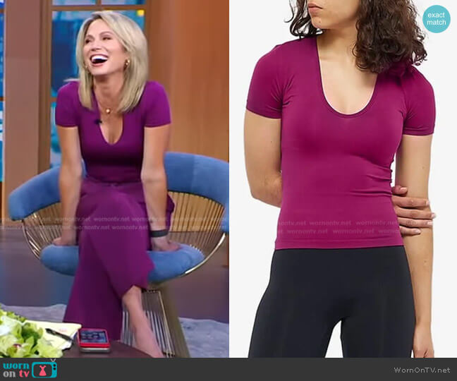 Simon Miller Aix Top worn by Amy Robach on Good Morning America