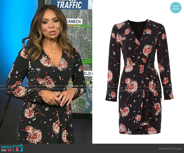 Slate & Willow Floral Drape Dress worn by Adelle Caballero on Today