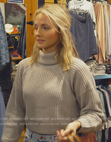 Taylor's gray turtleneck sweater on Southern Charm