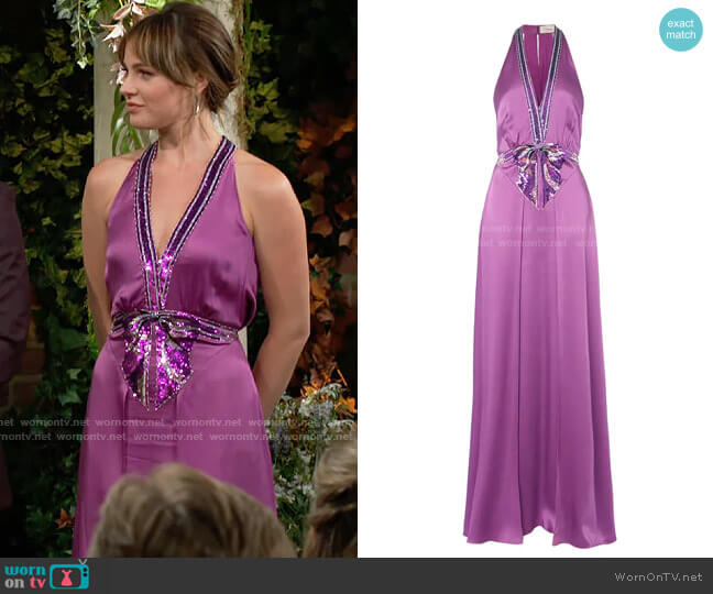 Temperley London Lolita Dress worn by Tessa Porter (Cait Fairbanks) on The Young and the Restless