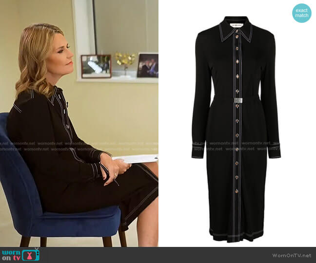 Tory Burch Jersey Knit Polo Dress worn by Savannah Guthrie on Today