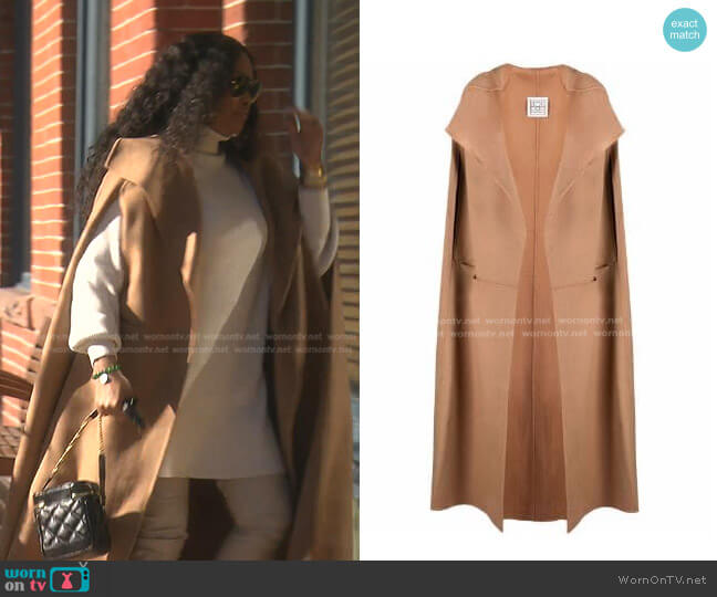 Toteme Mid-Length Cape worn by Garcelle Beauvais on The Real Housewives of Beverly Hills