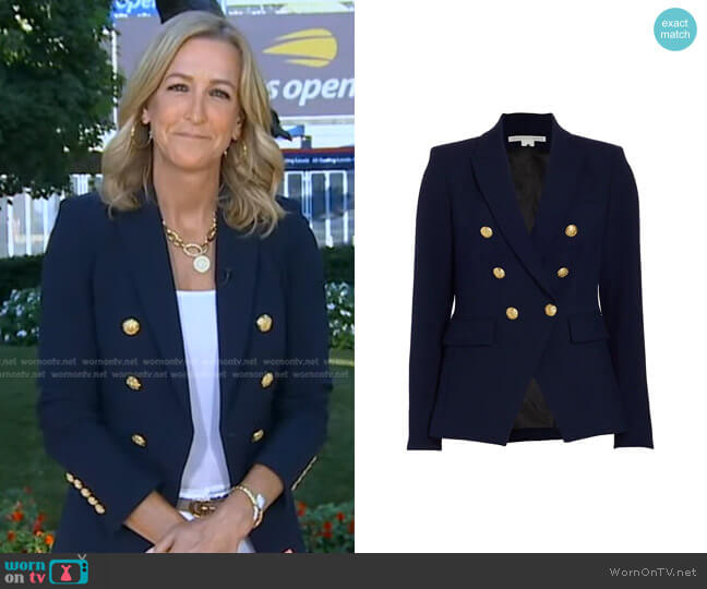 Veronica Beard Miller Dickey Jacket worn by Lara Spencer on Good Morning America