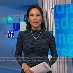 Vicky’s blue tiger print dress on NBC News Daily