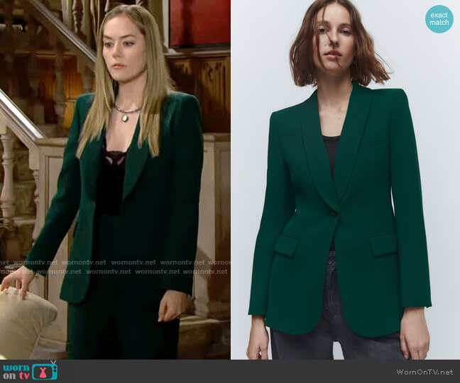WornOnTV: Hope’s green suit on The Bold and the Beautiful | Annika ...