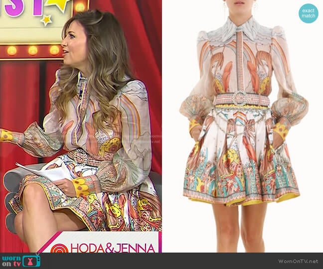 WornOnTV: Nikki Novak’s print blouse and mini skirt on Today | Clothes ...