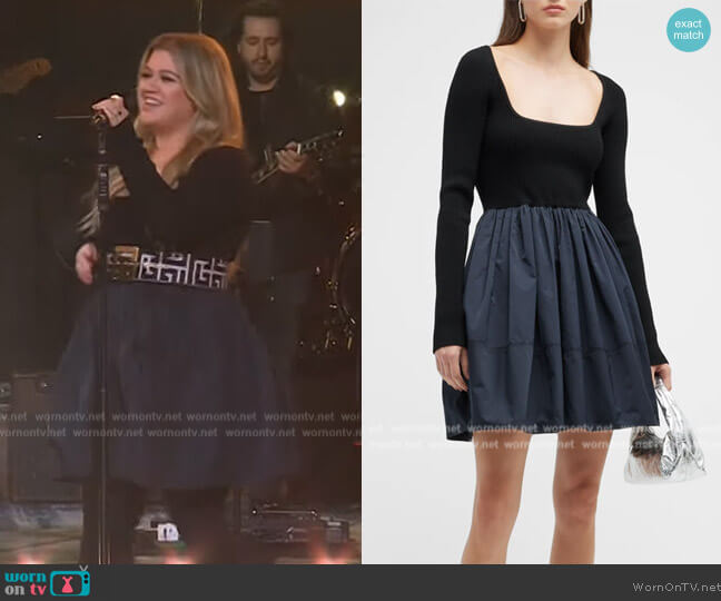 A.L.C. Maddie Mini Dress worn by Kelly Clarkson on The Kelly Clarkson Show