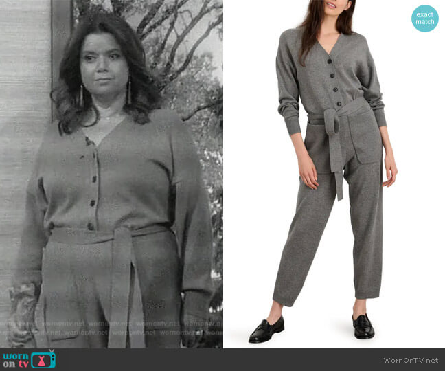 Alex Mill Lambswool Blend Sweater Jumpsuit worn by Ana Navarro on The View
