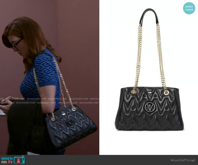 Valentino by Mario Valentino Angelina Quilted Leather Shoulder Bag worn by Addison Montgomery (Kate Walsh) on Greys Anatomy