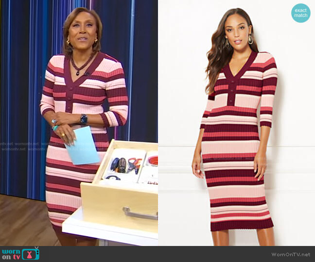 Cherelle Dress - Eva Mendes Collection by New York & Company worn by Robin Roberts on Good Morning America