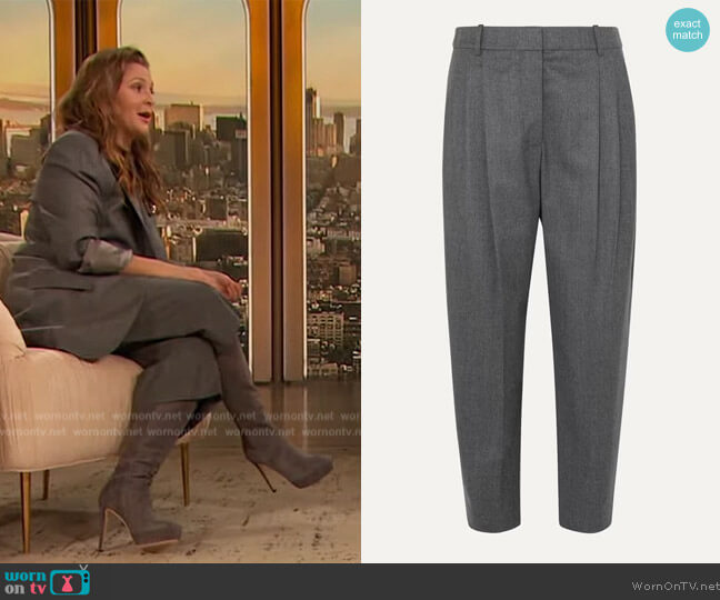 WornOnTV: Drew’s gray blazer and lace top on The Drew Barrymore Show ...