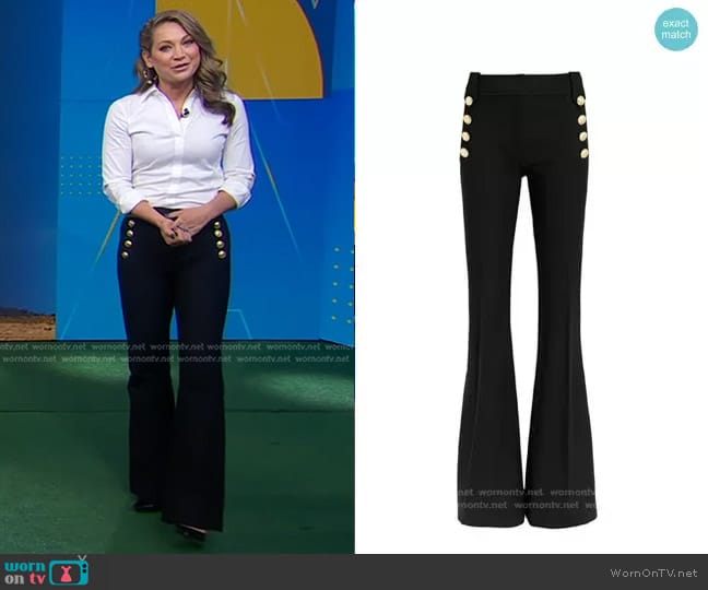 Derek Lam 10 Crosby Robertson Trousers worn by Ginger Zee on Good Morning America