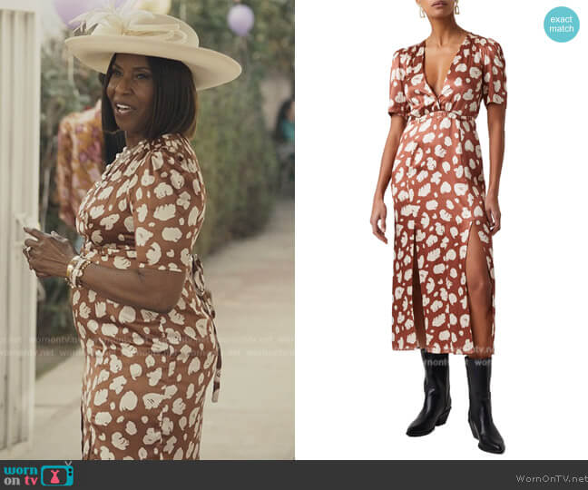 French Connection Aimee Front Slit Dress worn by Pauletta Washington (Pauletta Washington) on Reasonable Doubt