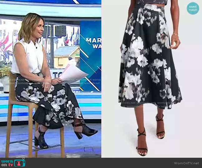 G. Label Rigby Circle Skirt worn by Savannah Guthrie on Today