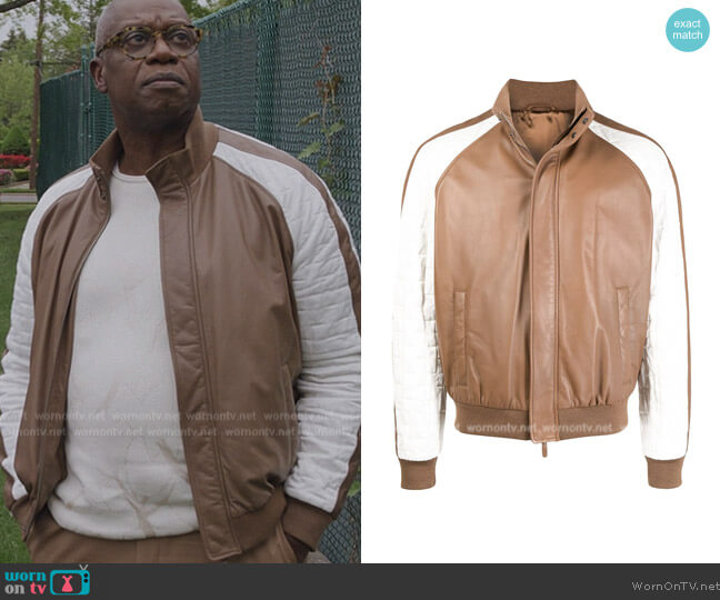 Giorgio Armani Quilted-sleeves bomber jacket worn by (Andre Braugher) on The Good Fight
