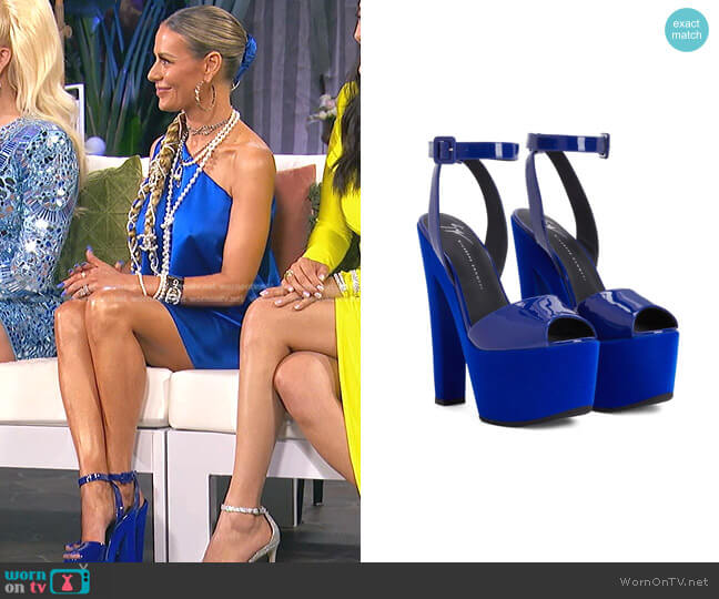 Giuseppe Zanotti Tarifa 170mm Platform Sandals worn by Dorit Kemsley on The Real Housewives of Beverly Hills