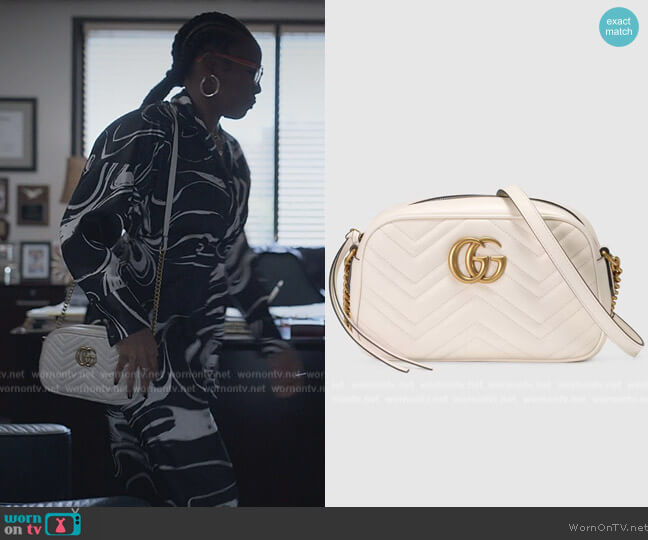 Gucci GG Marmont small shoulder bag worn by Fallon Stephens (Aries Sanders) on Reasonable Doubt
