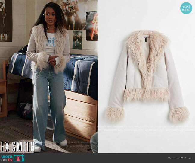 H&M Tie Front Jacket worn by Keisha (Netta Walker) on All American Homecoming