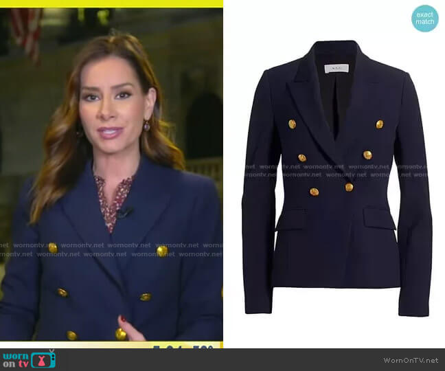 WornOnTV: Rebecca’s navy double breasted blazer on Good Morning America ...