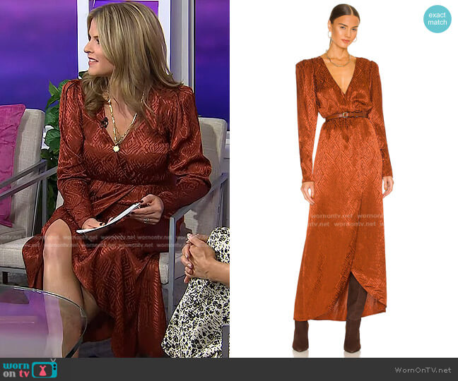 House of Harlow 1960 Mauritz Maxi Dress worn by Jenna Bush Hager on Today