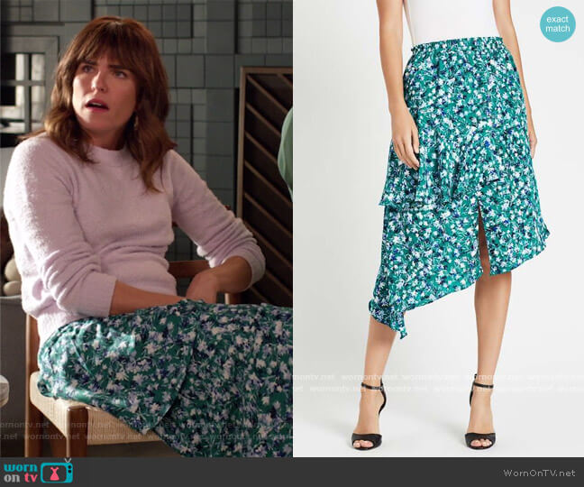 Misa Los Angeles Ellis Skirt worn by Marina (Karla Souza) on Home Economics